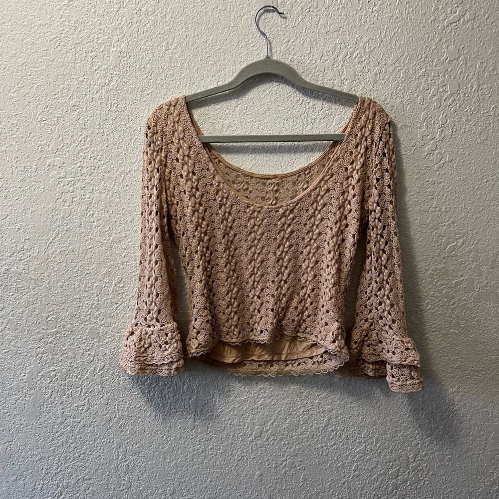 Free People Crochet Lace Top - Picture 3 of 8